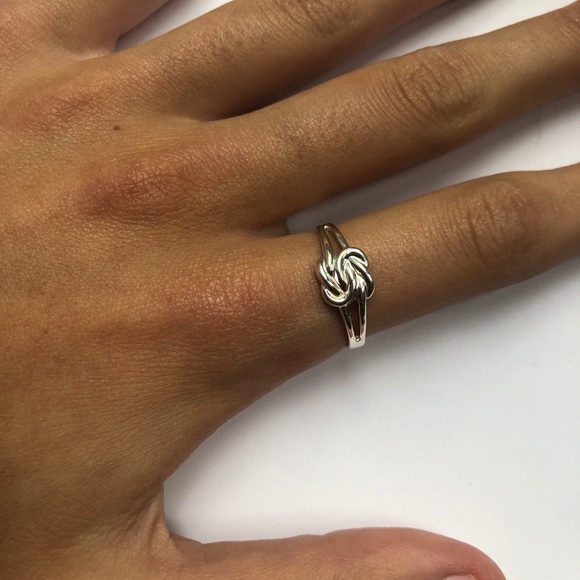 Silver Ring with Abstract Design - Picture 1 of 5
